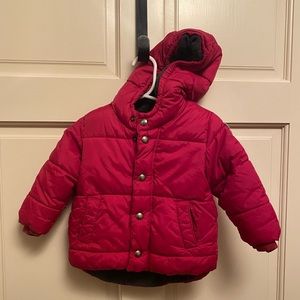 Gap red puffer coat